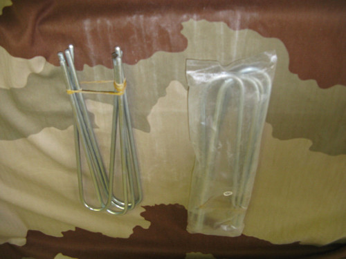 Lot piquets acier forme - de, 8