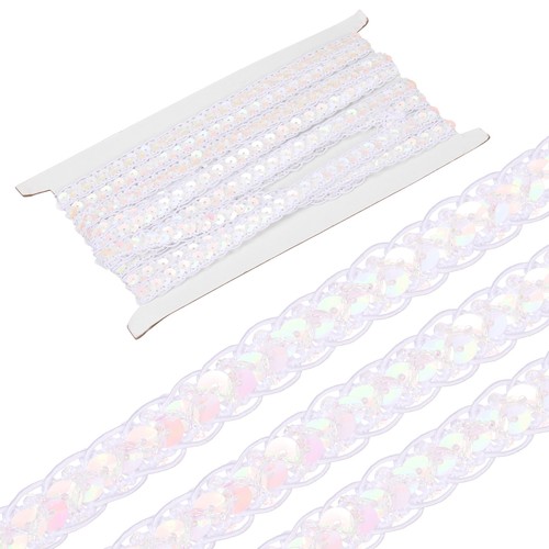 Ruban dentelle sequins - , perles