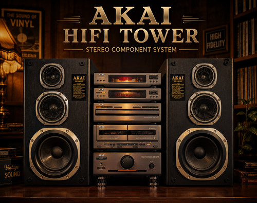 Akai hifi tower rare - akai, 🌈rare🌈