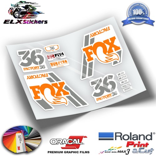 Autocollants fourche fox - fox, 36