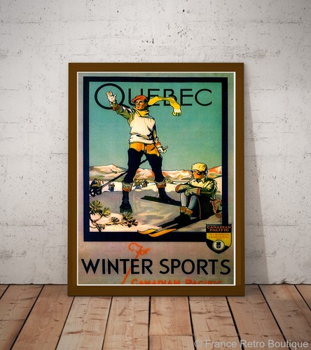 Quebec vintage ski - vintage,