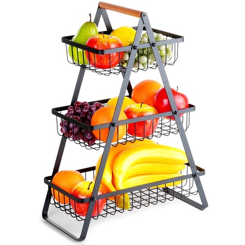 Panier métallique noir - panier, 3