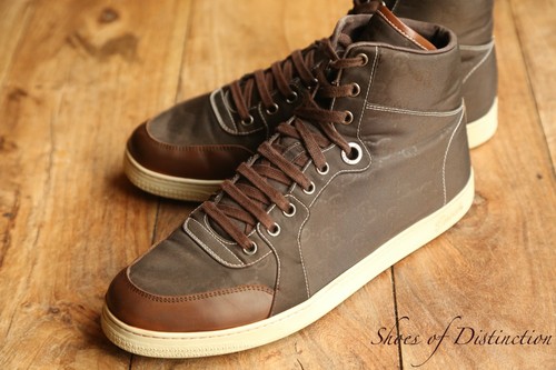 Baskets montantes gucci - baskets, marron