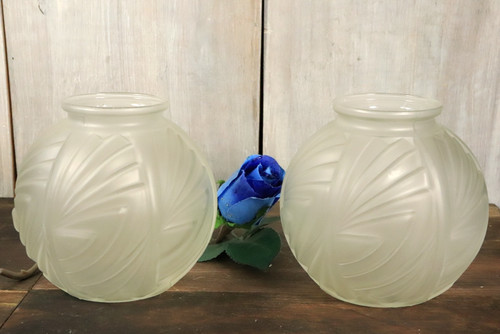 Paire vase ancien verre - vase,
