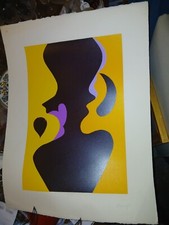 Lithographie originale André VERDET (1913-2004) Pomone 1975 Ecole de Nice