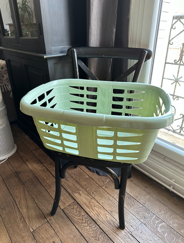 Panier linge vert - à,