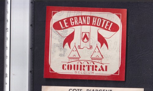 Ancienne étiquette bagage - ,
