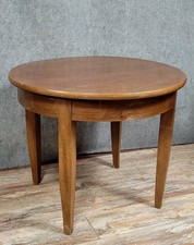 Table ronde d'apparat style Louis XVI en noyer circa 1880