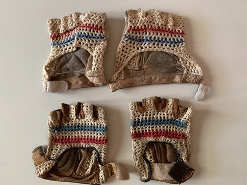Lot anciens gants cycliste - lot,
