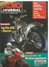 MOTO JOURNAL N°1159 APRILIA 650 "STARCK" / KAWA GPZ 1100 / APRILIA 125 EXTREMA