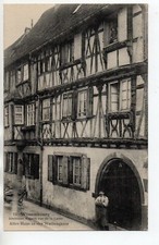 WISSEMBOURG Weissenburg Bas Rhin Alsace CPA 67 vieille maison rue de la laine
