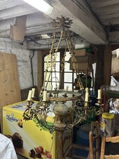 Grand Lustre  Ancien NAPOLEON III à 9 bougeoirs RARE