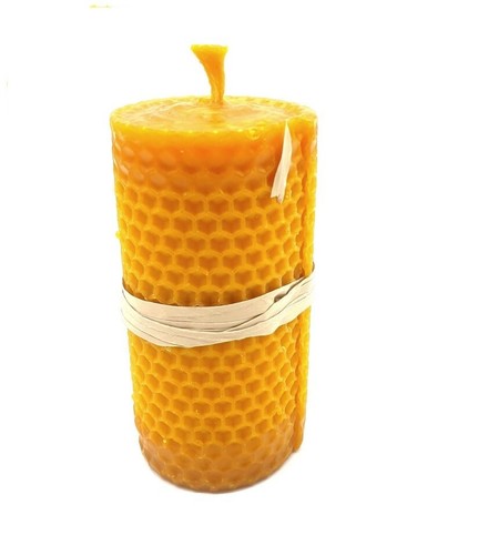 Bougie cire abeille 10 cm - cire, d'abeille