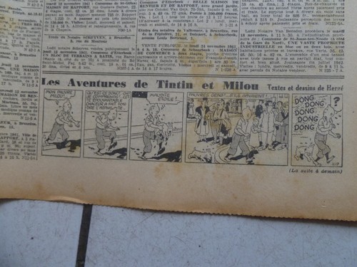 Tintin journal soir num - /, le
