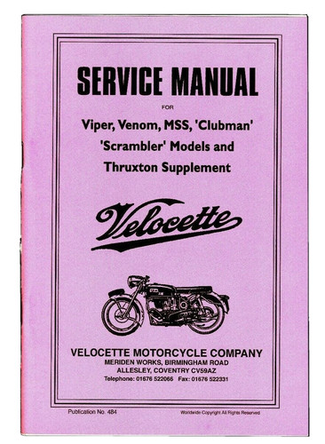 Velocette venom manuel viper - velocette,