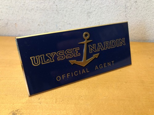 Plaque ulysse nardin - plaque, agent