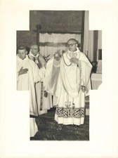 ANCIENNE PHOTOGRAPHIE RELIGIOSA CEREMONIE RELIGIEUSE ASPERSION ENCENS ENCENSOIR