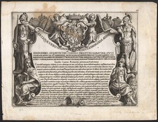 1613 Gravure Lauro Giacomo frontispice Antiquae urbis splendor Rome antique