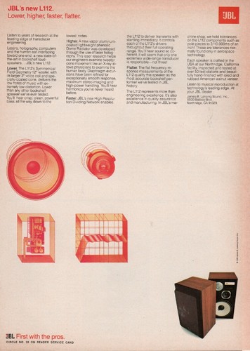 Jbl l112 speaker original - jbl,