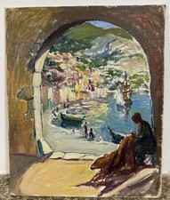 Huile sur toile marouflée sur