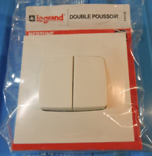 Legrand 091326  1 Double poussoir Neptune 6a Blanc