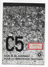 Agence E. Charvier : C5 Bain de sel Durferrit pour la cémentation profonde