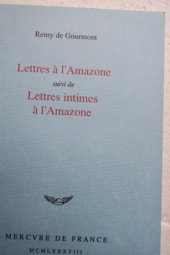 Gourmont lettres l - gourmont, à