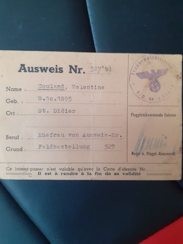 Ausweis paris 1944 - ausweis, de