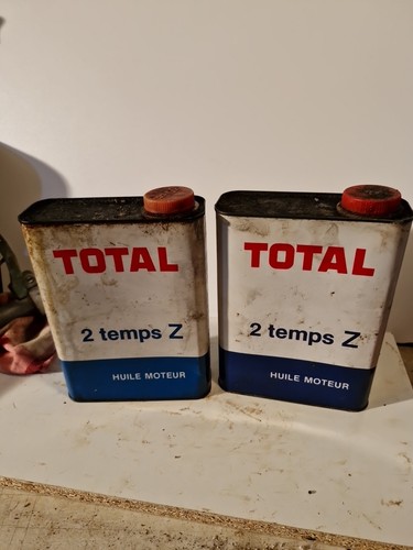 Bidons huile ancien total - ancien,
