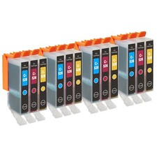 12 C/M/Y Cartouches d'encre pour Canon PIXMA iP4850 MG5200 MG5350 MG8150 MX715