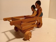 Bois bambou chariot pousse - bois,