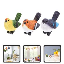 3 Pcs Décorations D'oiseaux