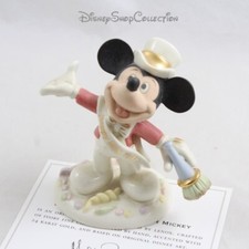 Figurine Mickey DISNEY Lenox Ringing in the new year Mickey porcelaine blanche
