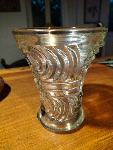 Vase verre vintage art deco - vase, en