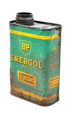 Ancien bidon d'huile BP