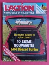 L'action automobile N°222 Avril 79- 10 Essais nouveautés .