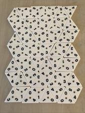 triominos jeu complet , lot 56 tuiles triangulaires, set complet