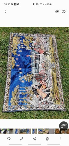 Tenture tapisserie ancienne - tapisserie,