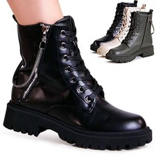 Bottes De Combat Biker Pour