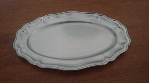Ancien plat ovale creux - plat,