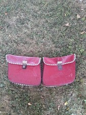 Paire De sacoche marbel  Rouge