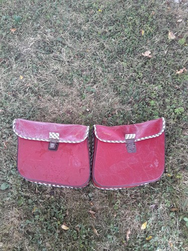 Paire sacoche marbel rouge - sacoche,