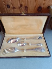 Couvert service 3 pièces Maison Cailar Bayard métal Argenté