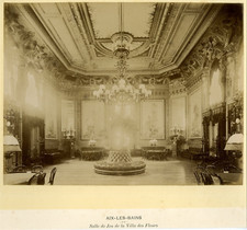 ND. France, Aix les Bains, Salle de Jeu de la Villa des Fleurs   Tirage albumi