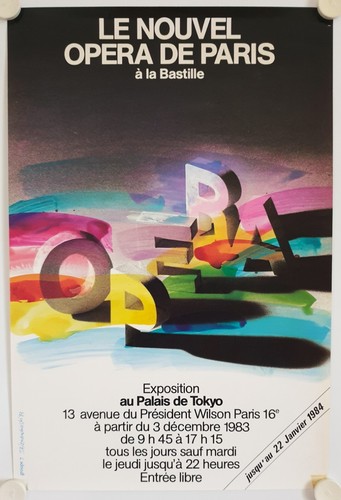 Affiche nouvel opera paris - de,