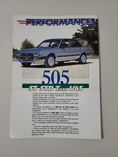 Performances peugeot 505 std - peugeot,