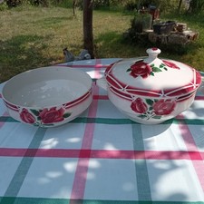 Digoin Sarreguemines ( une soupière , un saladier )  Modèle CIBON