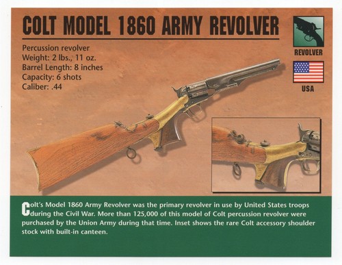 Colt model 1860 - 1860, revolver