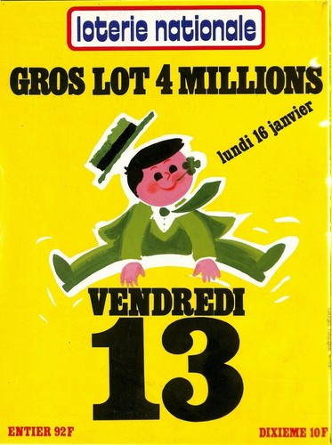 Affiche poster loterie - affiche,