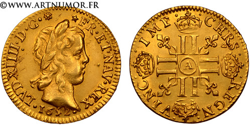 Louis xiv demi or - louis, d'or
